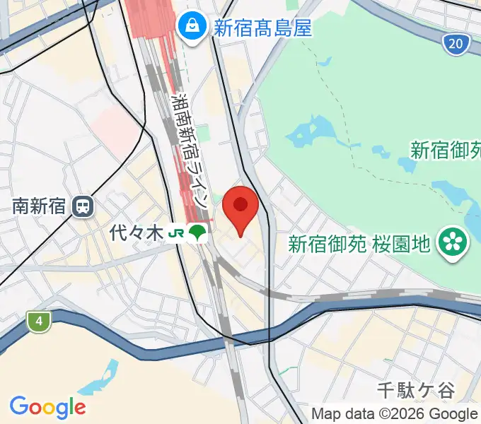 ブレスヴォイストレーニング研究所の地図