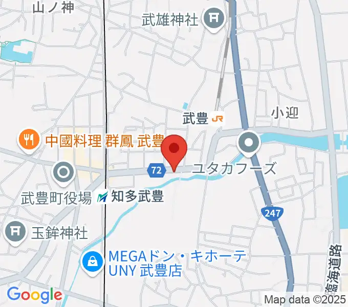 モリシタ楽器の地図
