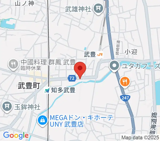 モリシタ楽器の地図