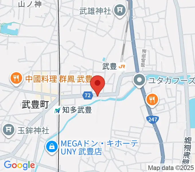 モリシタ楽器の地図