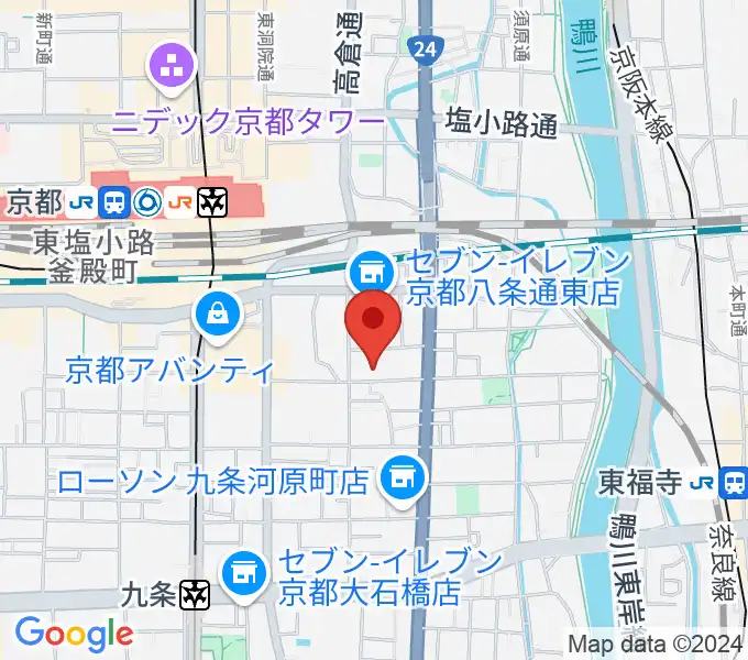 京都スタジオウェーブの地図