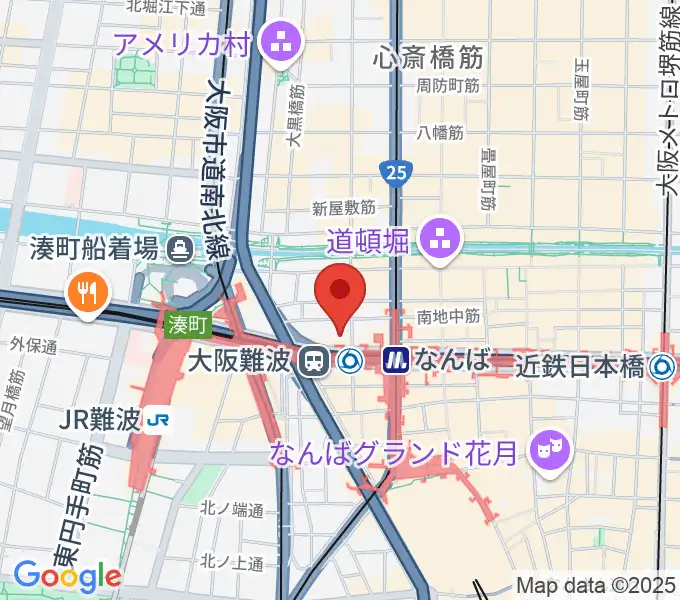 スタジオ246なんばの地図