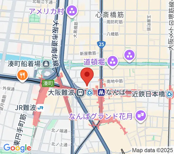 スタジオ246なんばの地図