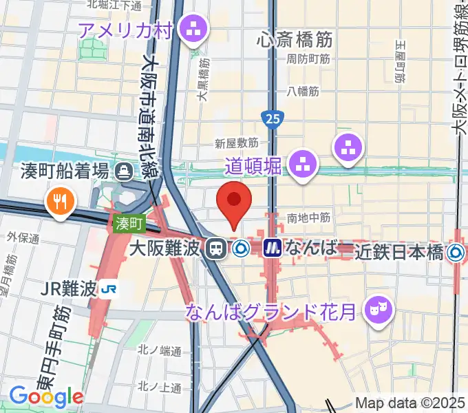 スタジオ246なんばの地図