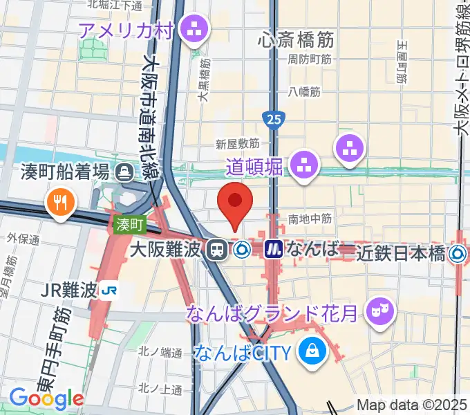 スタジオ246なんばの地図