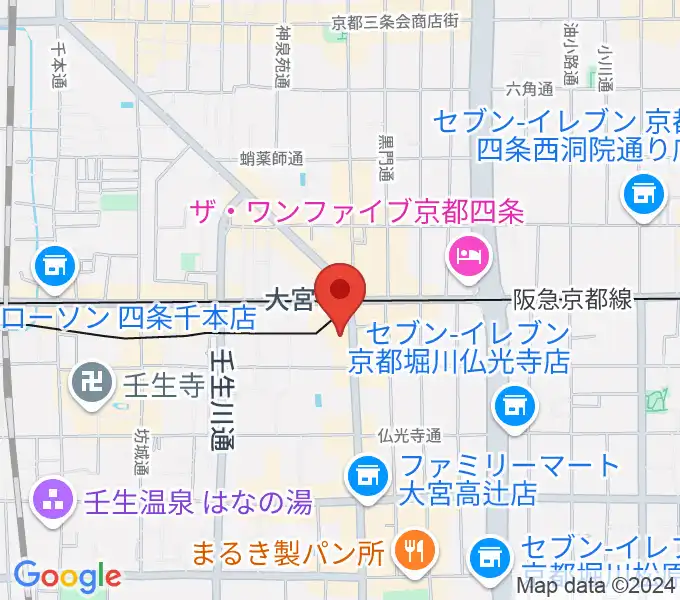 Studio246 KYOTOの地図