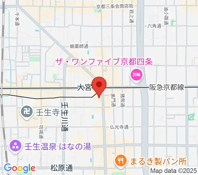 Studio246 KYOTOの地図