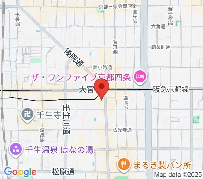 Studio246 KYOTOの地図