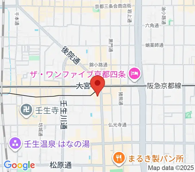 Studio246 KYOTOの地図
