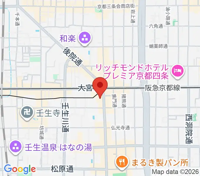 Studio246 KYOTOの地図