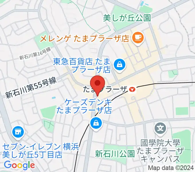 グレースハープ横浜たまプラーザ店の地図