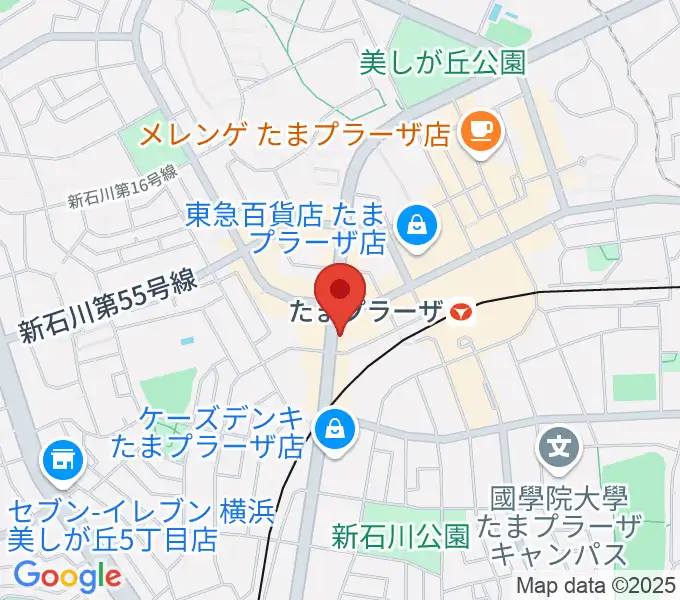 グレースハープ横浜たまプラーザ店の地図