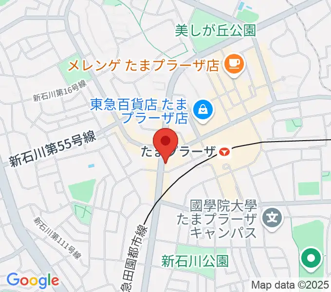 グレースハープ横浜たまプラーザ店の地図
