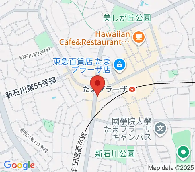 グレースハープ横浜たまプラーザ店の地図