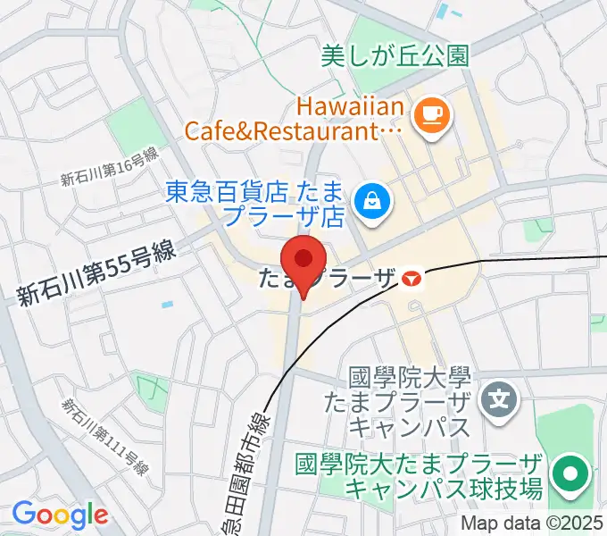 グレースハープ横浜たまプラーザ店の地図