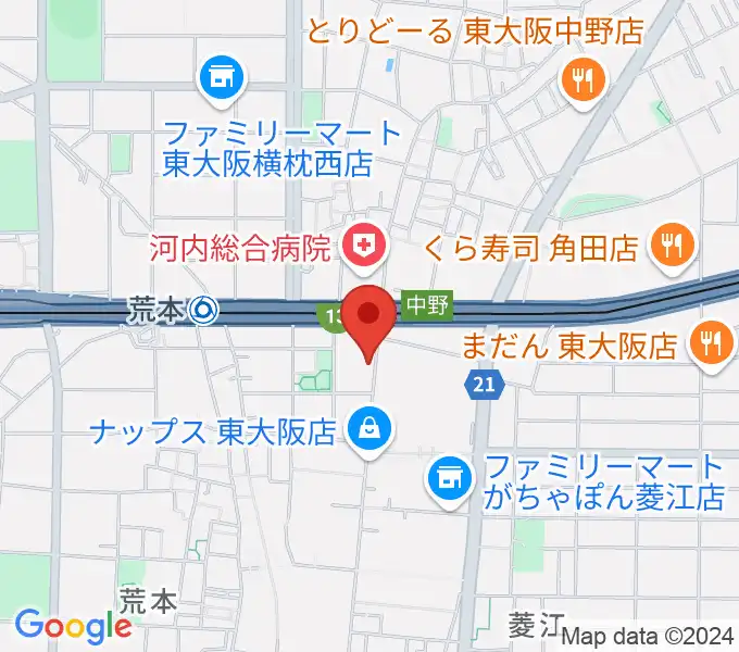 スタジオジャンクサウンドの地図