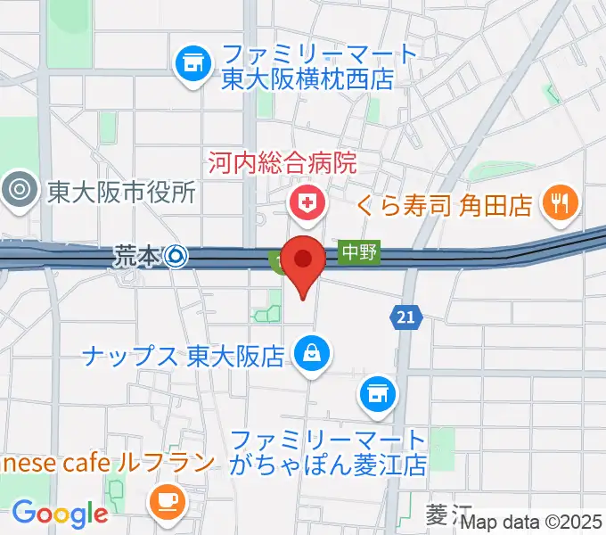 スタジオジャンクサウンドの地図