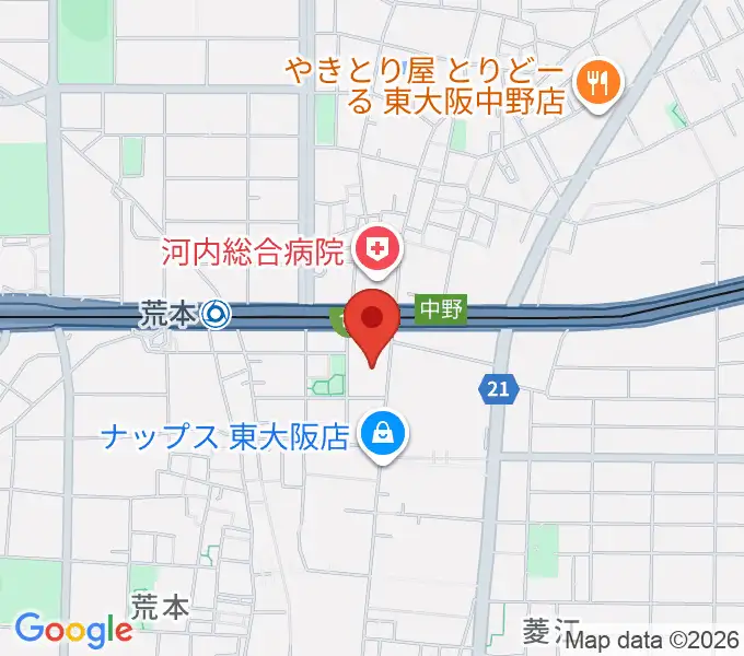 スタジオジャンクサウンドの地図