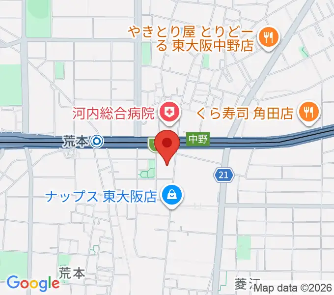 スタジオジャンクサウンドの地図