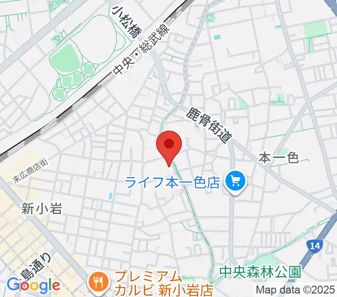 新小岩フルート教室の地図