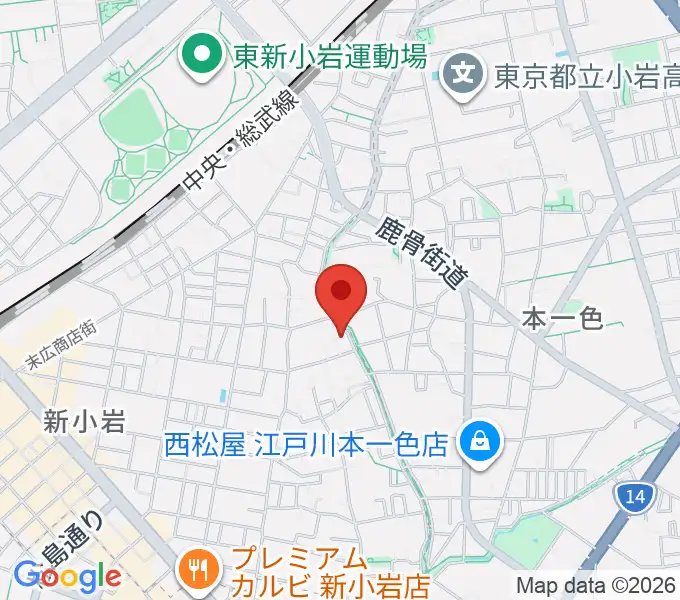 新小岩フルート教室の地図