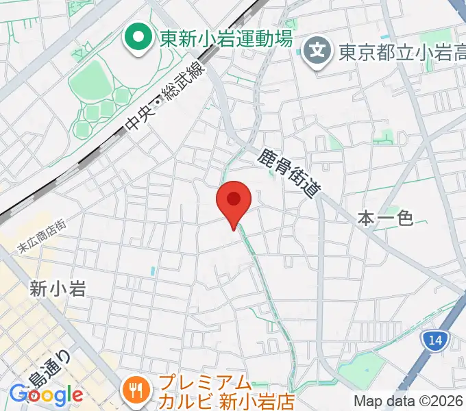 新小岩フルート教室の地図