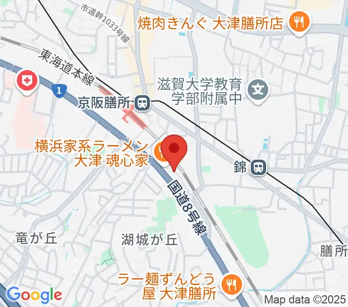 Altero Custom Guitarsの地図