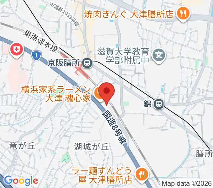 Altero Custom Guitarsの地図