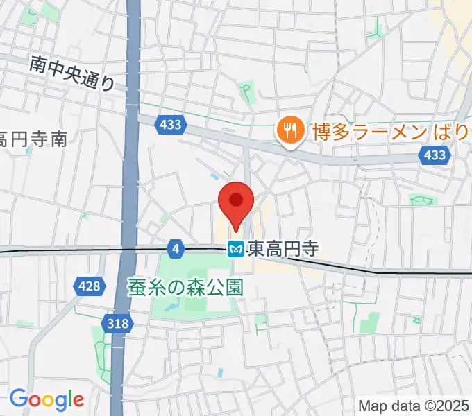 東高円寺ロサンゼルスクラブの地図