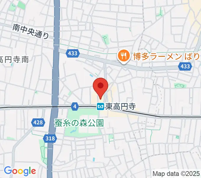 東高円寺ロサンゼルスクラブの地図