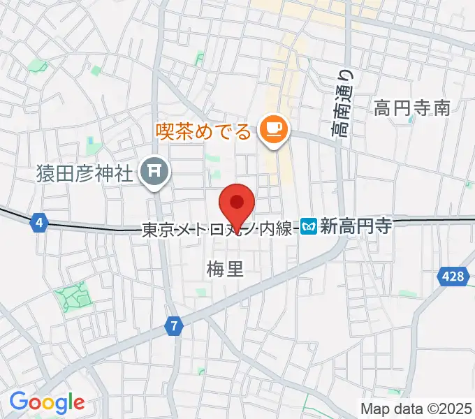 新高円寺CLUB LINERの地図