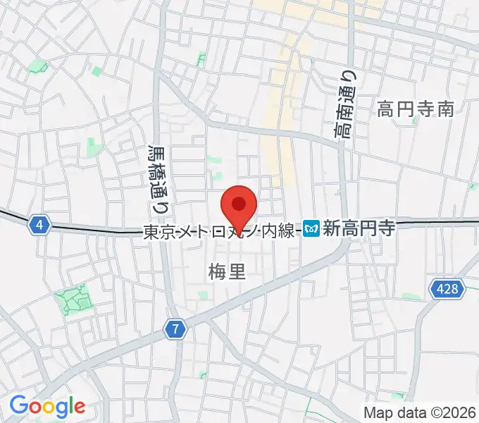新高円寺CLUB LINERの地図
