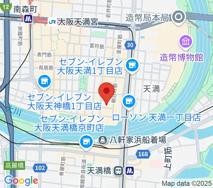 P4 STUDIO天満橋店の地図