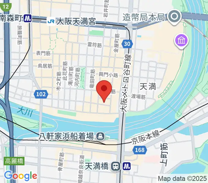 P4 STUDIO天満橋店の地図