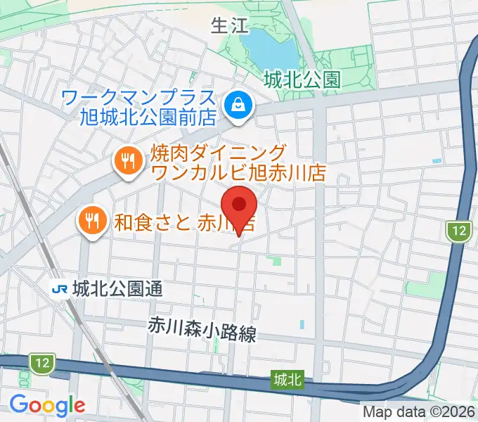 ピノ・エテルナ ギター教室の地図