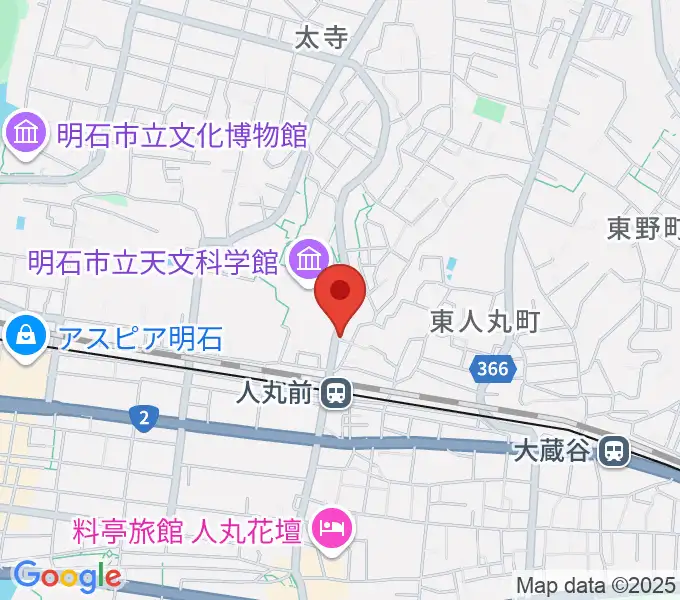 楽器の修理屋プロタックの地図
