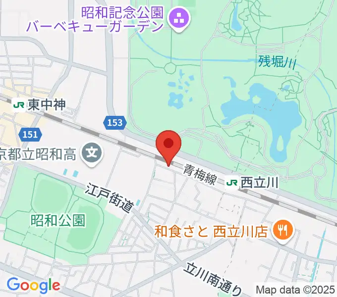 西立川総合音楽センターの地図