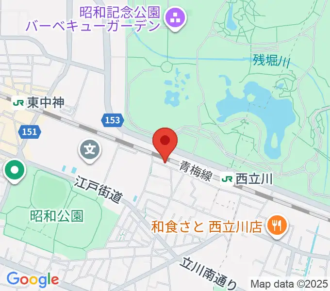 西立川総合音楽センターの地図