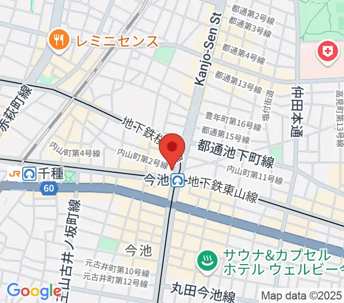今池 南蛮家の地図