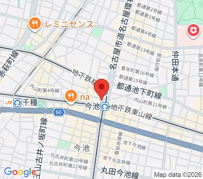 今池 南蛮家の地図