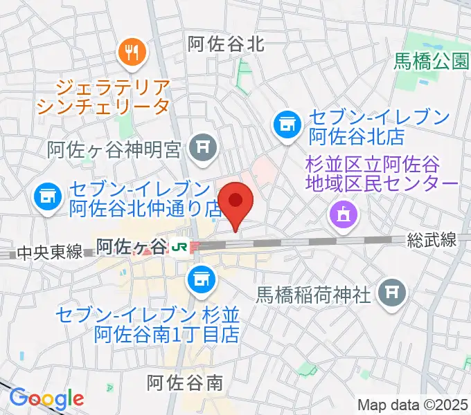 阿佐ヶ谷オイルシティの地図