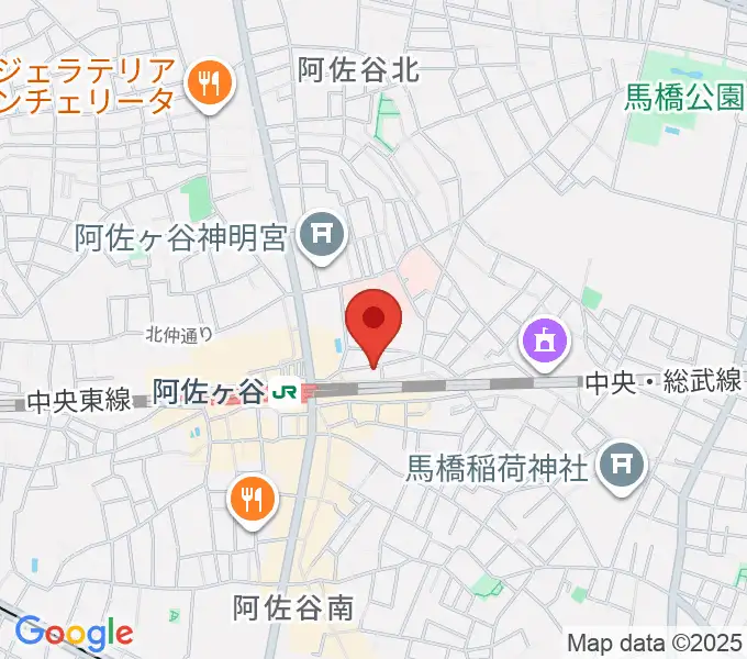 阿佐ヶ谷オイルシティの地図