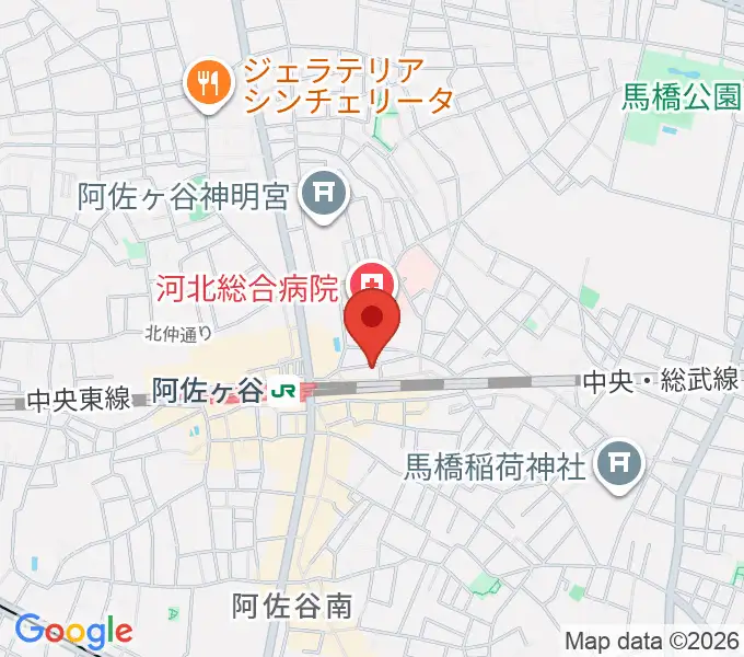 阿佐ヶ谷オイルシティの地図