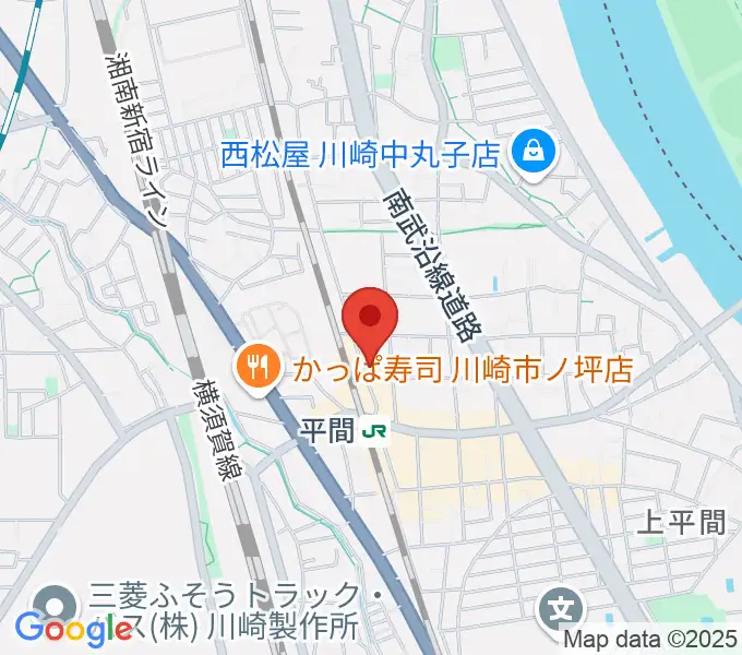 冨井ピアノ工房の地図
