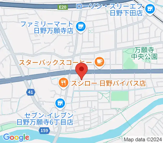 スタジオログの地図