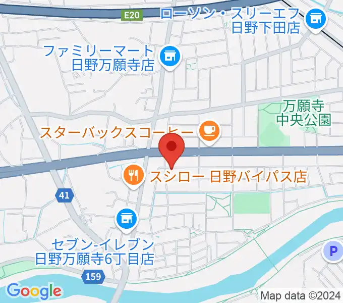 スタジオログの地図