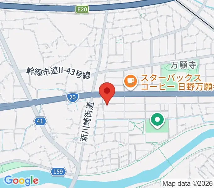 スタジオログの地図