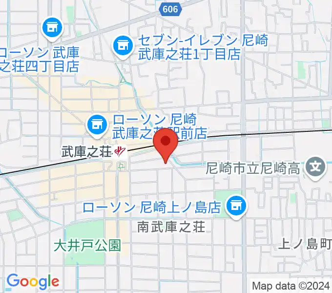 アローミュージックスクールの地図