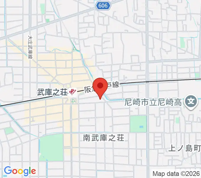 アローミュージックスクールの地図