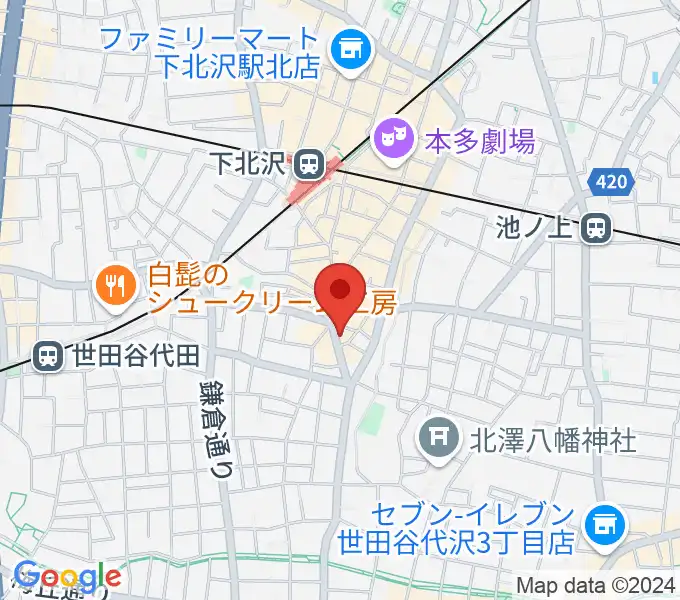 下北沢ロフトの地図